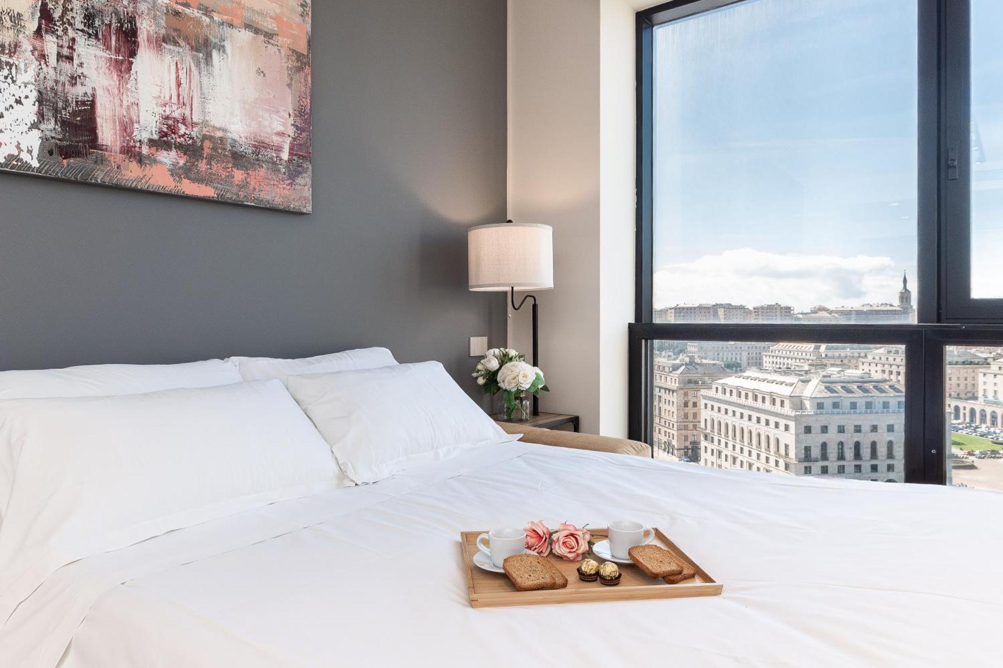 Free Parking In Luxury Suite With City View - Steps To Brignole Train Station Генуа Екстериор снимка